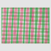 Waterverf Plaid Hand-Drawn Modern Rustic Preppy Tissuepapier (Voorkant)