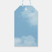 Waterverf Plaid Rode Vrachtwagen Sneeuw Kerstcadea Cadeaulabel (Achterkant)