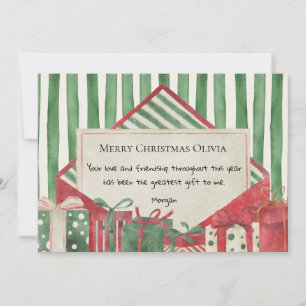 Waterverf plakboek kerst Feestdagenkaart