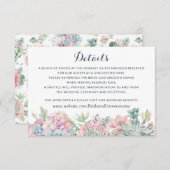 Waterverf plakken plakken plakken: Kaart invoegen (Voorkant / Achterkant)