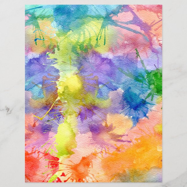 Waterverf plakt papier (Voorkant)