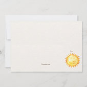 Waterverf Planets Birthday Invitation Kaart (Achterkant)