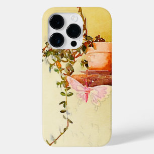 Waterverf Plant en vlinder Case-Mate iPhone 14 Pro Hoesje