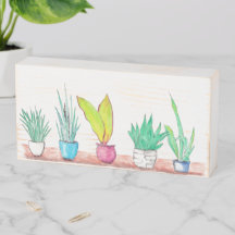 Waterverf Planten binnenshuis