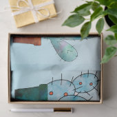 Waterverf Planten woestijn Cactus Tissuepapier (Geschenk)