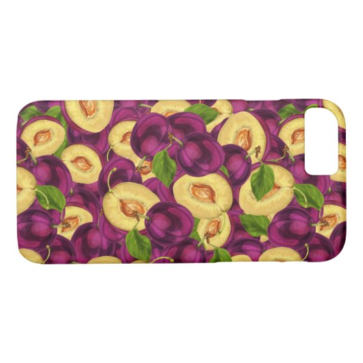 Waterverf Plums Case-Mate iPhone Case (Achterkant (Horizontaal))