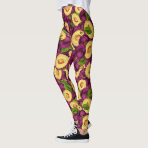 Waterverf Plums Leggings