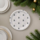 Waterverf Polar Beer Kerstboom Patroon Papieren Bordje