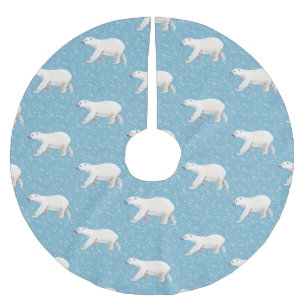 Waterverf Polar Beer Kerstboom Rok