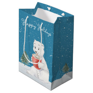Waterverf Polar Beer met warme cacao Medium Cadeauzakje