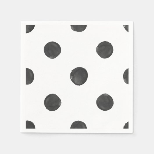 Waterverf Polka Dot Napkins Servetten (Voorkant)