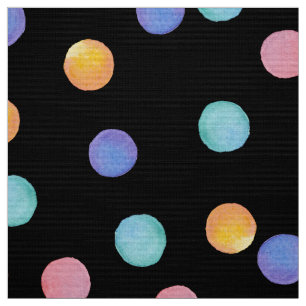 Waterverf polka dots stof