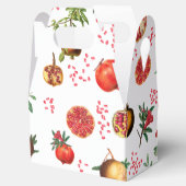 Waterverf Pomegranate Mediterranean Fruit Pattern Bedankdoosjes (Geopend)