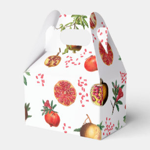 Waterverf Pomegranate Mediterranean Fruit Pattern Bedankdoosjes
