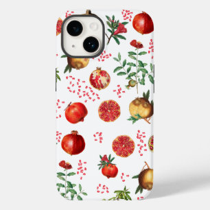 Waterverf Pomegranate Mediterranean Fruit Pattern Case-Mate iPhone 14 Hoesje