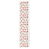 Waterverf Pomegranate Mediterranean Fruit Pattern Korte Tafelloper (Voorkant)