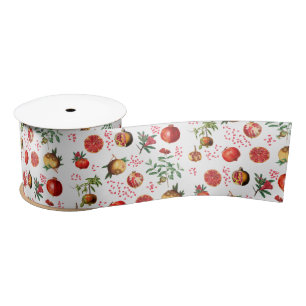 Waterverf Pomegranate Mediterranean Fruit Pattern Lint