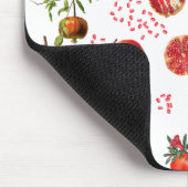 Waterverf Pomegranate Mediterranean Fruit Pattern Muismat (Hoek)