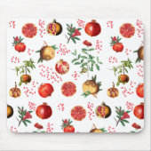 Waterverf Pomegranate Mediterranean Fruit Pattern Muismat (Voorkant)
