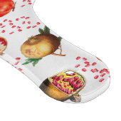 Waterverf Pomegranate Mediterranean Fruit Pattern Snijplank (Hoek)