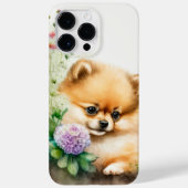 WATERVERF POMERANIAN PUPPG DOG Case-Mate iPhone CASE (Achterkant)