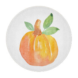 Waterverf Pompoen 2 Snijplank