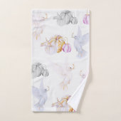 Waterverf pompoen en witte duif Thanksgiving Handdoek (Handdoek)