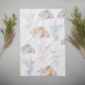 Waterverf pompoen en witte duif Thanksgiving Theedoek