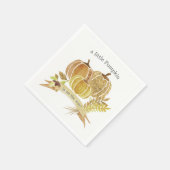 Waterverf pompoen Herfst Baby shower servetten (Hoek)