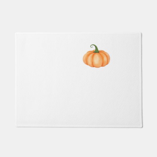 Waterverf pompoen - Herfst en Halloween Ontwerp O Deurmat (Voorkant)