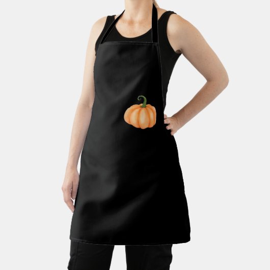 Waterverf pompoen - Herfst en Halloween Ontwerp O Schort (Insitu)