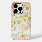 waterverf pompoen herfst ontwerp met naam Case-Mate iPhone case (Achterkant)