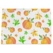 Waterverf Pompoen & Maple Leaf Pattern Groot Cadeauzakje (Voorkant)