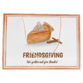 Waterverf Pompoen Pie Friendsgiving Thanksgiving Groot Cadeauzakje (Achterkant)
