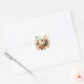 Waterverf pompoen sticker (Envelop)