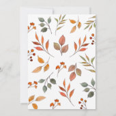 Waterverf pompoen Thanksgiving Uitnodiging (Achterkant)