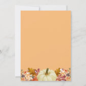 waterverf pompoen Thanksgiving uitnodiging (Achterkant)