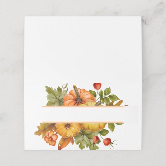 Waterverf pompoenen (Buitenkant ongevouwen)