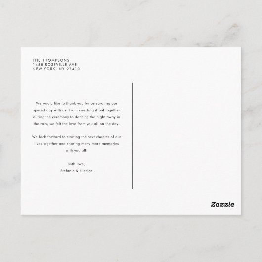 Waterverf Pompoenen en Esdoornbladeren Bedankt Briefkaart (Achterkant)