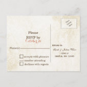 waterverf pompoenen herfst oogsten bruiloft RSVP Uitnodiging Briefkaart (Achterkant)