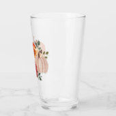 Waterverf pompoenen met aangepaste tekst glas (Links)