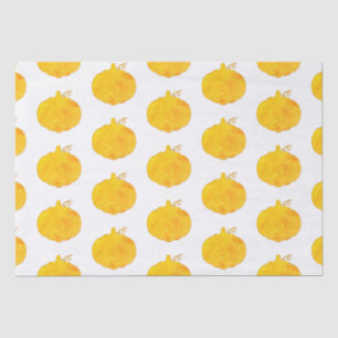 Waterverf pompoenen tissuepapier