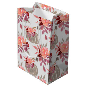 Waterverf Pompoenvlees Baby shower ompakken Pak Medium Cadeauzakje