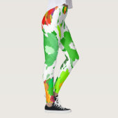 Waterverf Pop Art Floral Leggings (Rechts)
