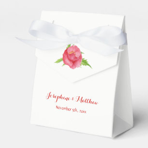 Waterverf Poppy Rode Bloemen Bruiloft Favor Dozen Bedankdoosjes