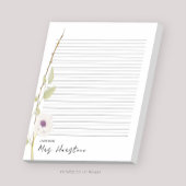 Waterverf Poppy Teacher Gift Notitieblok