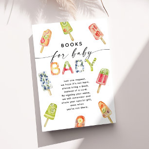 Waterverf Popsicle klaar om boeken voor Baby te Po Informatiekaartje