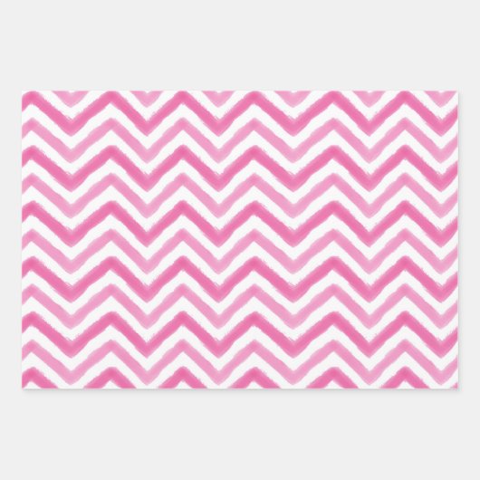 Waterverf Popsicles Chevron Inpakpapier Vel (Voorkant 2)