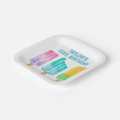 Waterverf Popsicles Papieren Bordje (Gebogen)