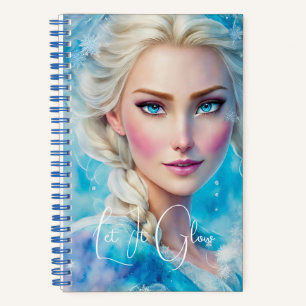 Waterverf Portrait Elsa Frozen Notitieboek